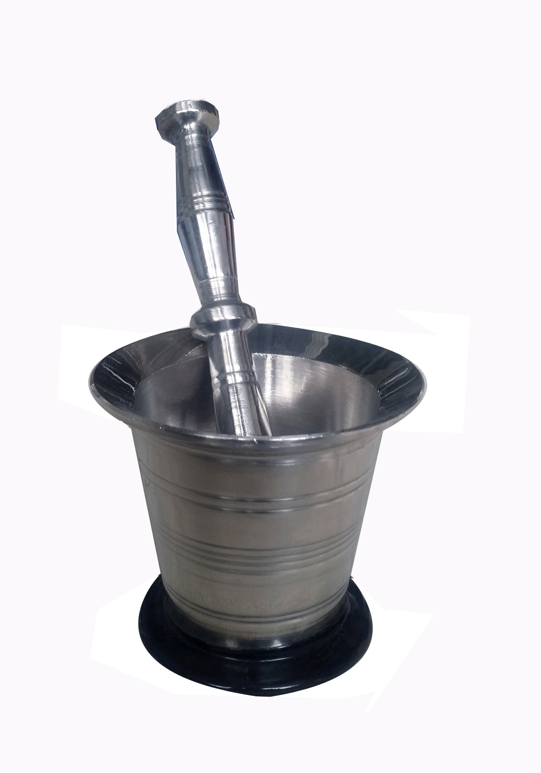 Stainless Steel Mortar & Pestle – Durable, Polished & Non-Slip Base