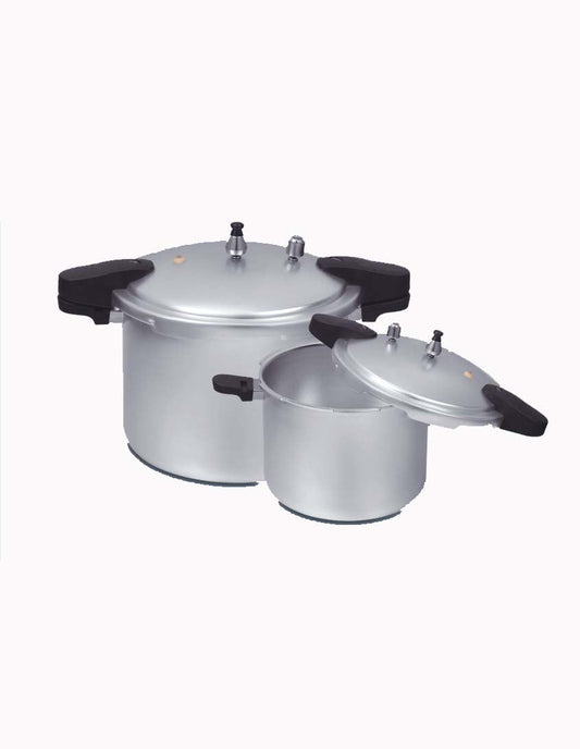 Domestic Aluminum Pressure Cooker – Eco-Friendly, Available in 3 Sizes (Non-Induction)