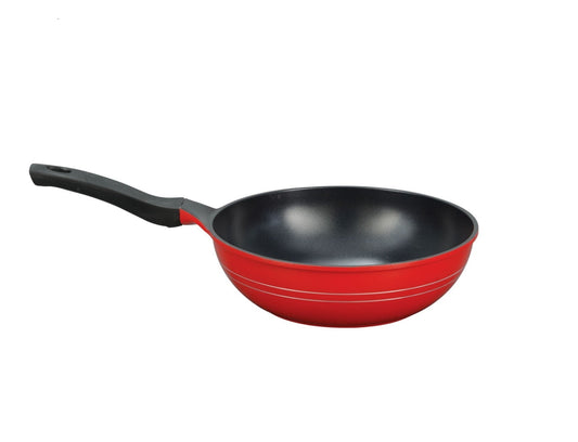 Marvel Ceramic Non-Stick Wok – PTFE & PFOA Free | Eco-Friendly Cooking Pan (Non-Induction)